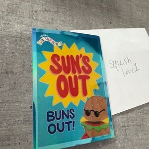 rare htf holo card Carl burger squishmallows panini trading card